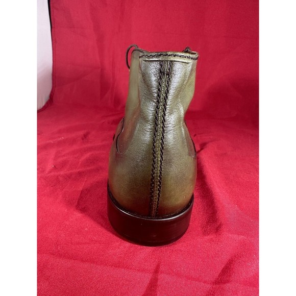 BERLUTI Leather Ankle Chukka Boots UK 11 US 12 Green Patina - Picture 4 of 15